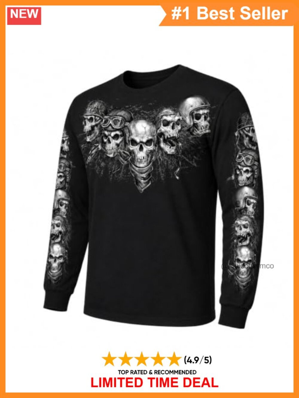 Hot Leathers Tattoo Graphic Crew Neck Short Sleeve T-Shirt